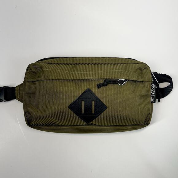 Jansport Waisted Bag Cord Weave Army Green Unisex Travel Fanny Pack NEW - Picture 1 of 7